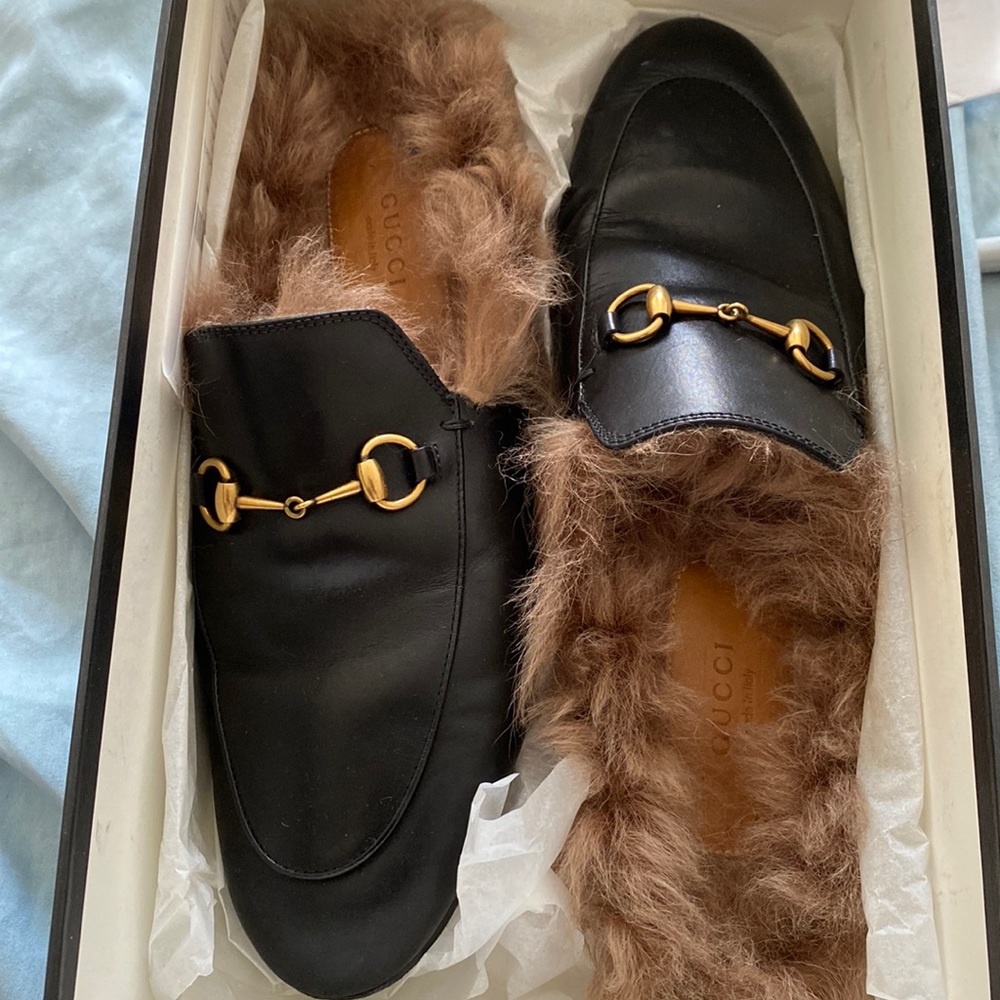 Women Gucci Princetown Slides